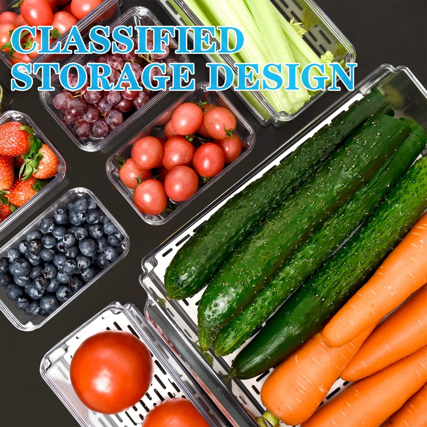 Stackable Food Storage Container Set | BPA-Free Organization Solution