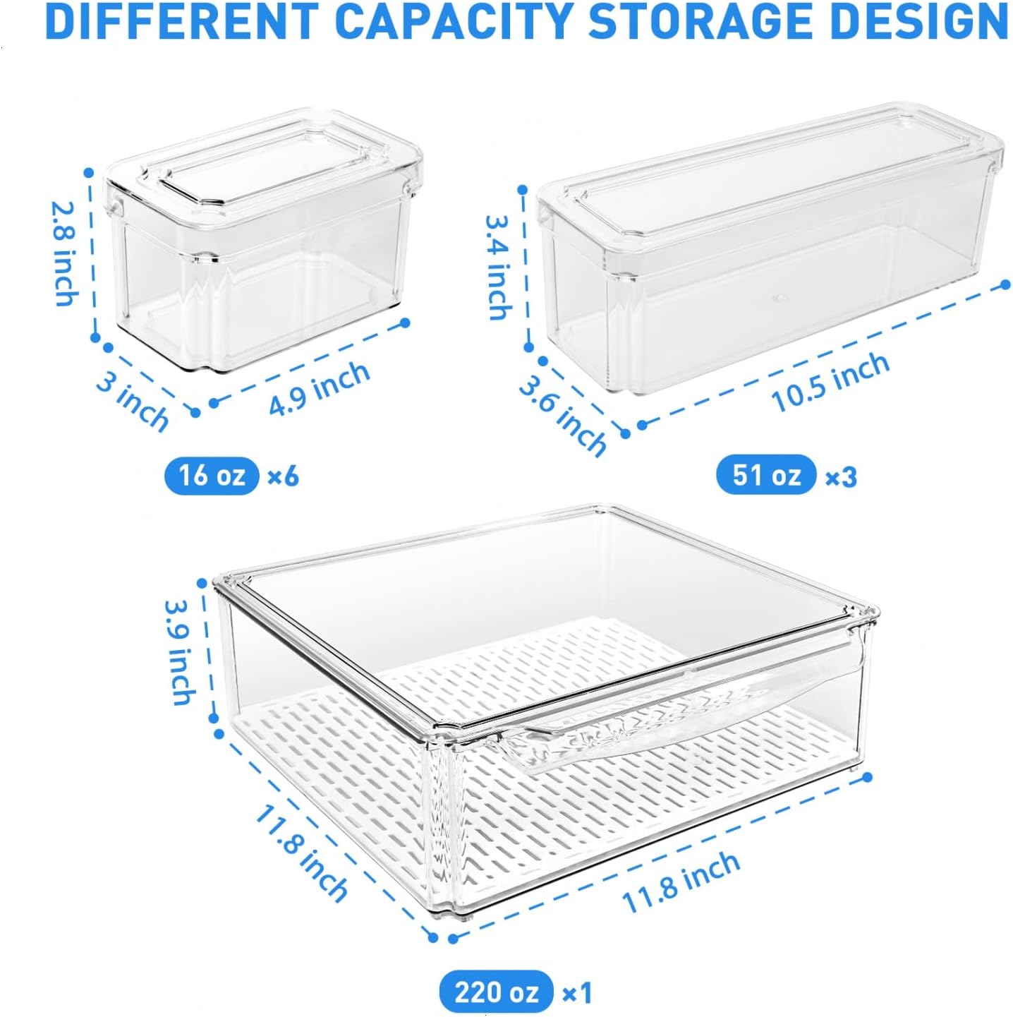 Stackable Food Storage Container Set | BPA-Free Organization Solution