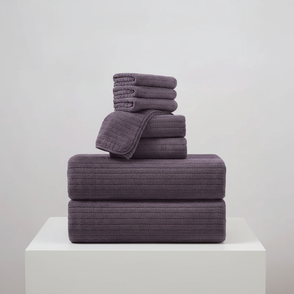 Quick-Dry Terry Cloth Bath Towel Set