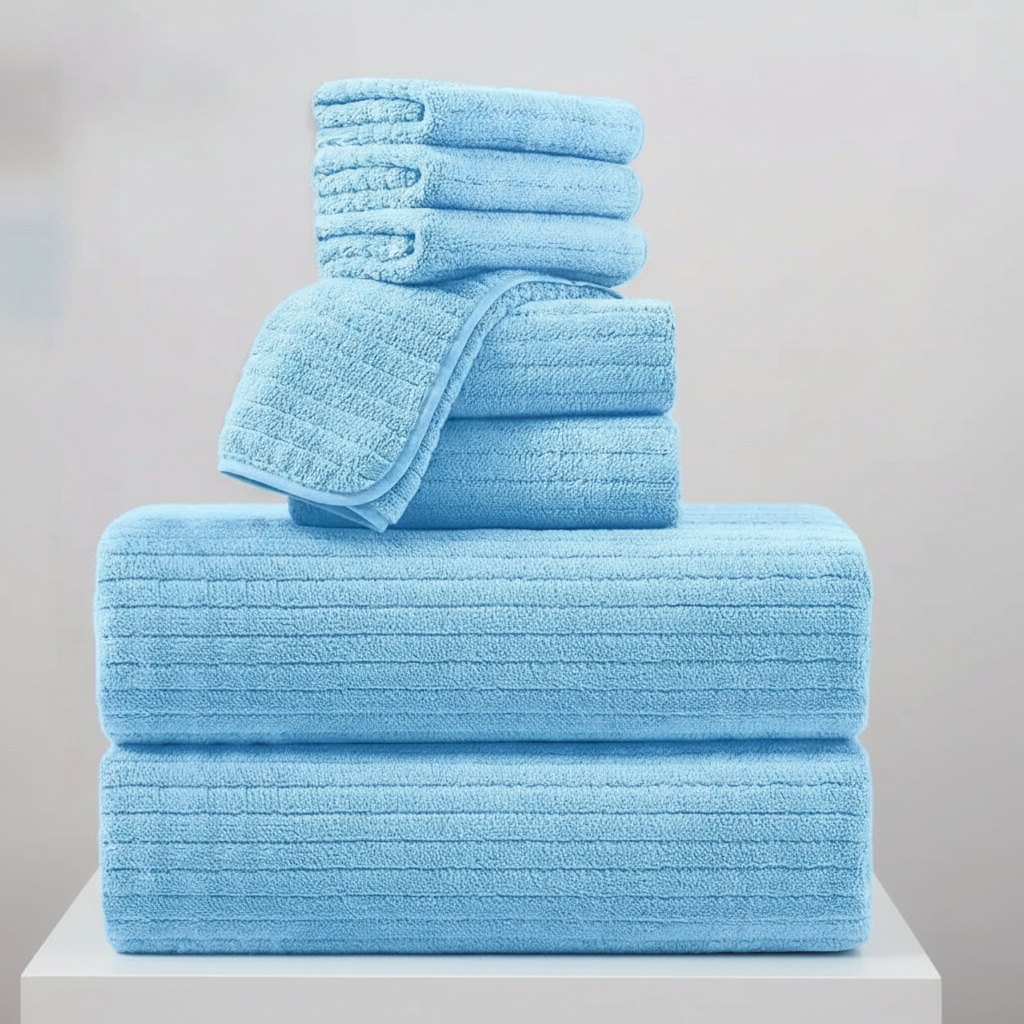 Quick-Dry Terry Cloth Bath Towel Set
