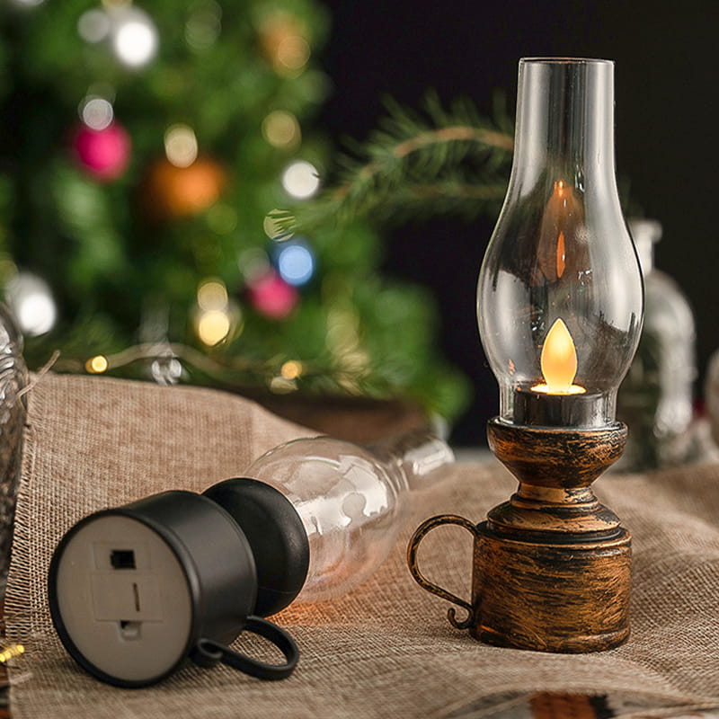 Nostalgic LED Lantern with Gentle Flicker Effect