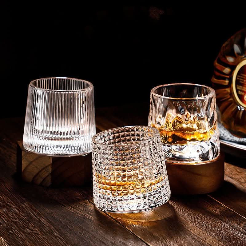 Sophisticated Crystal Tumblers for Whiskey and Cocktails