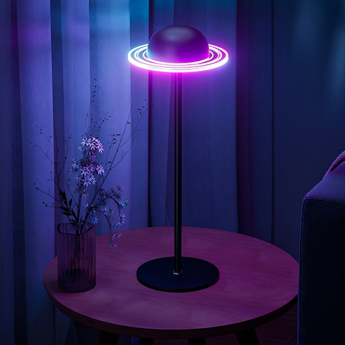 Sleek Acrylic USB Table Lamp with Adjustable Dimming