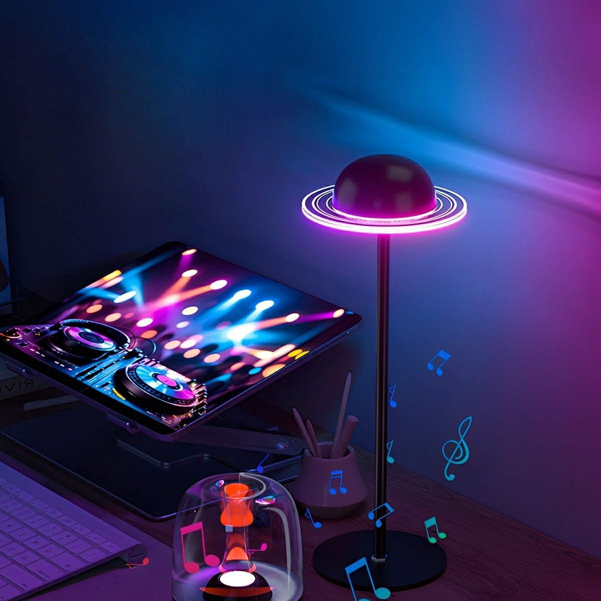 Sleek Acrylic USB Table Lamp with Adjustable Dimming