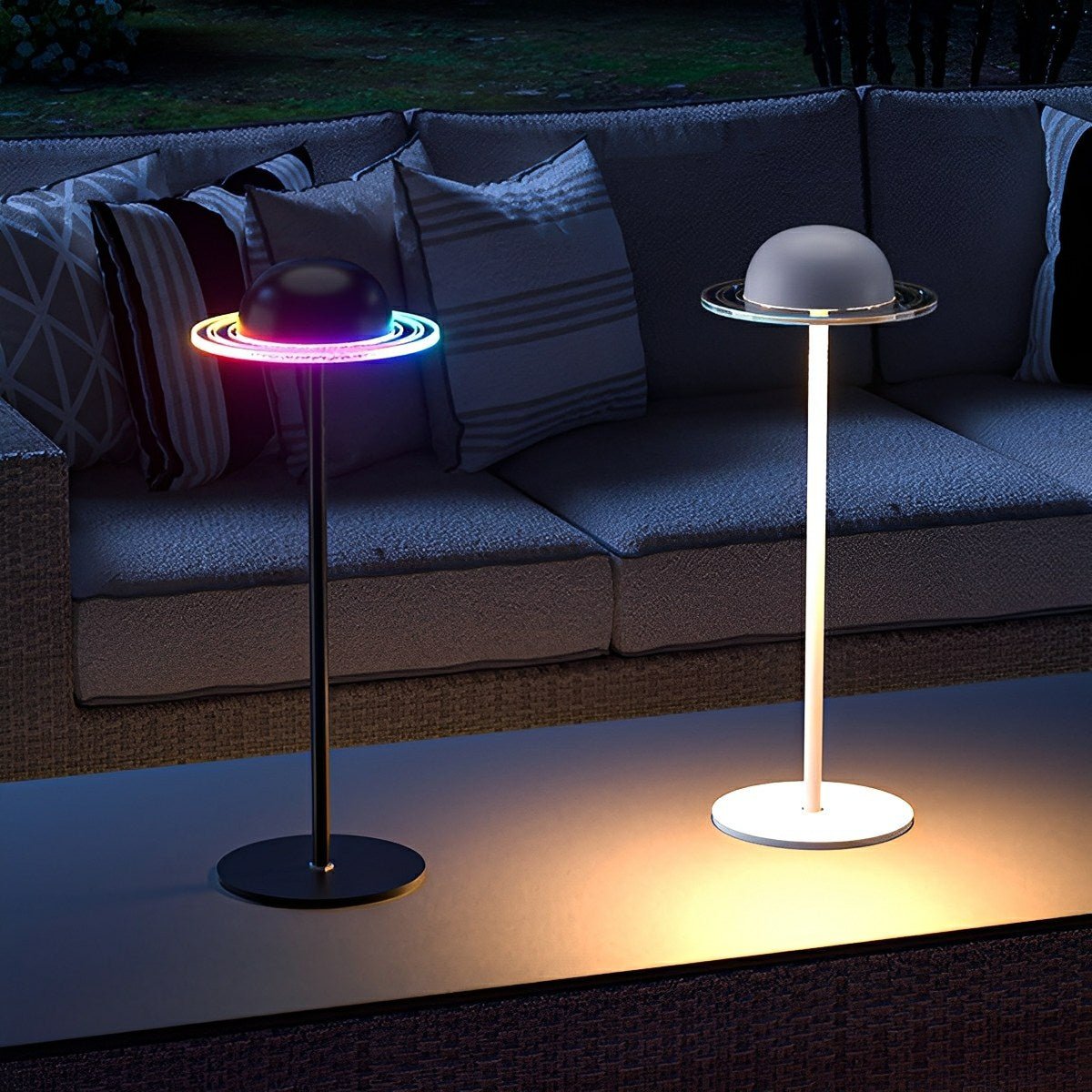 Sleek Acrylic USB Table Lamp with Adjustable Dimming