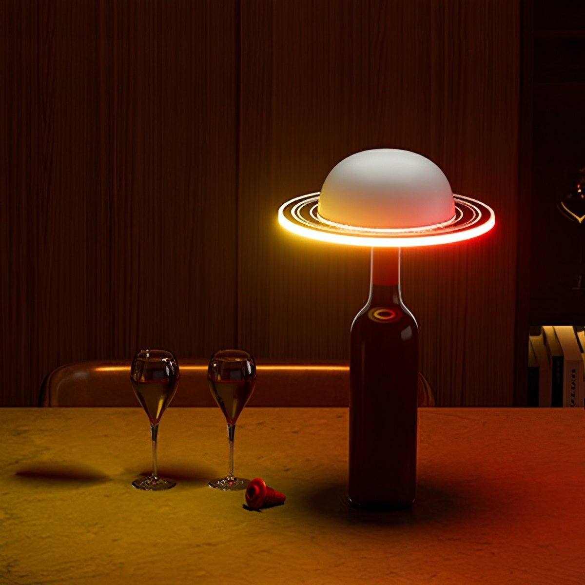 Sleek Acrylic USB Table Lamp with Adjustable Dimming