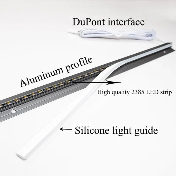 Sleek LED Under-Cabinet Lighting Strips for Effortless Ambiance