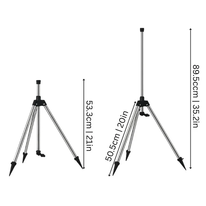 Effortless Garden Sprinkler | Adjustable Height Tripod with 360° Coverage