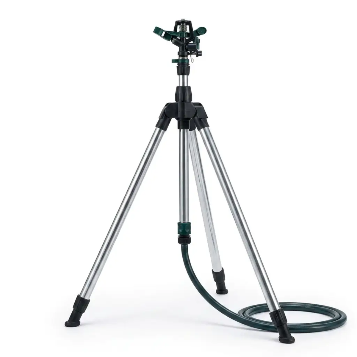Effortless Garden Sprinkler | Adjustable Height Tripod with 360° Coverage