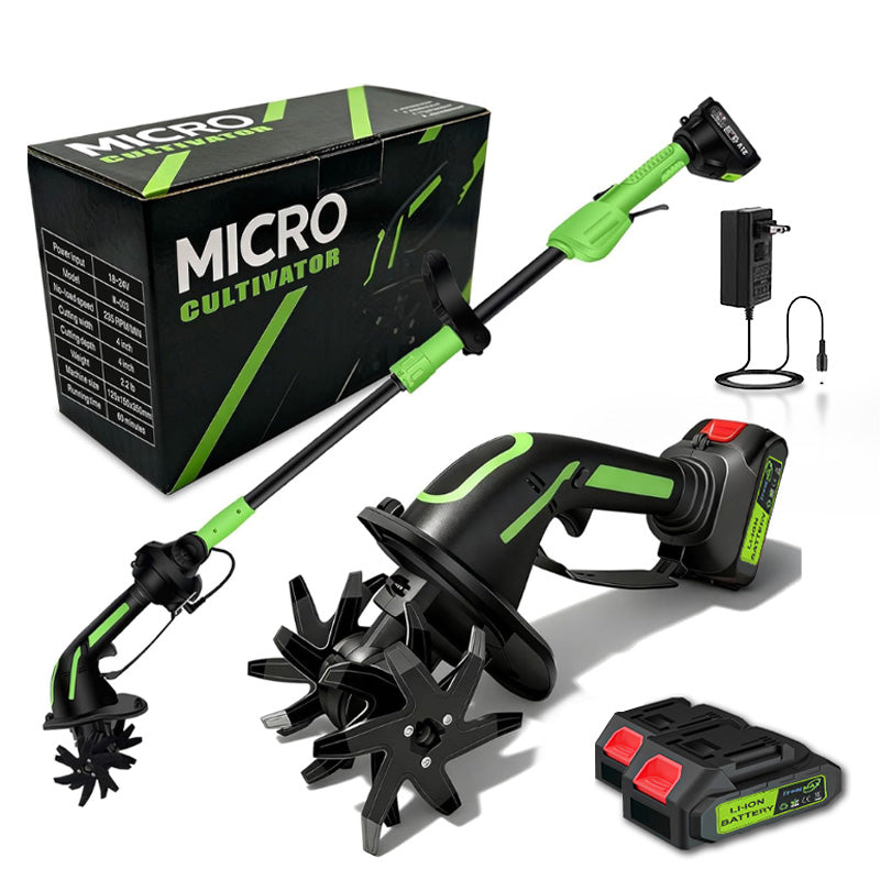 EcoTiller | Wireless Soil Cultivator with Adjustable Handle