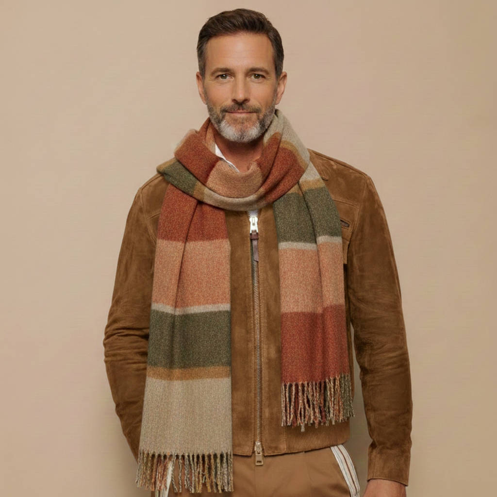 Men's Vintage-Inspired Suede Jacket with Zipper & Pockets