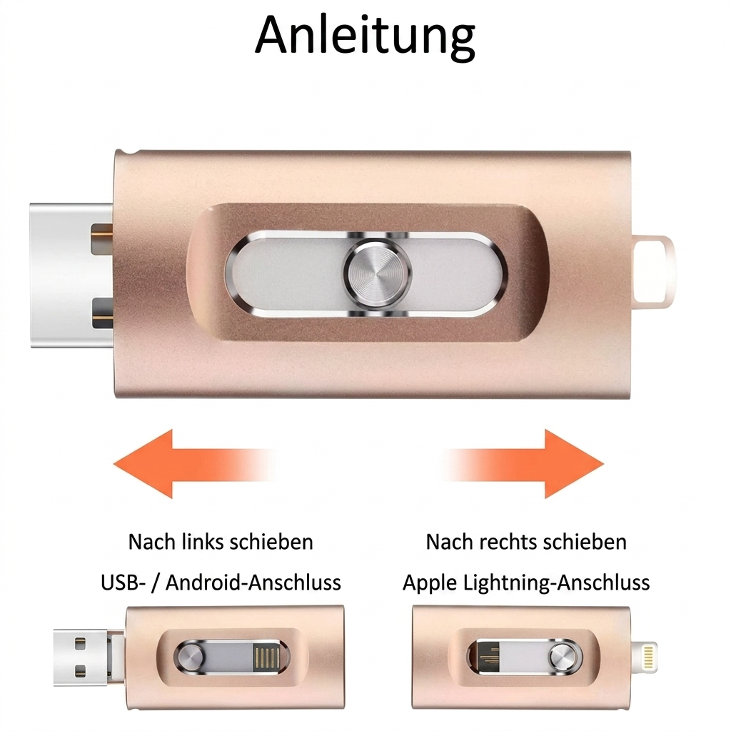 Versatile Tri-Connector USB Drive for All Your Devices