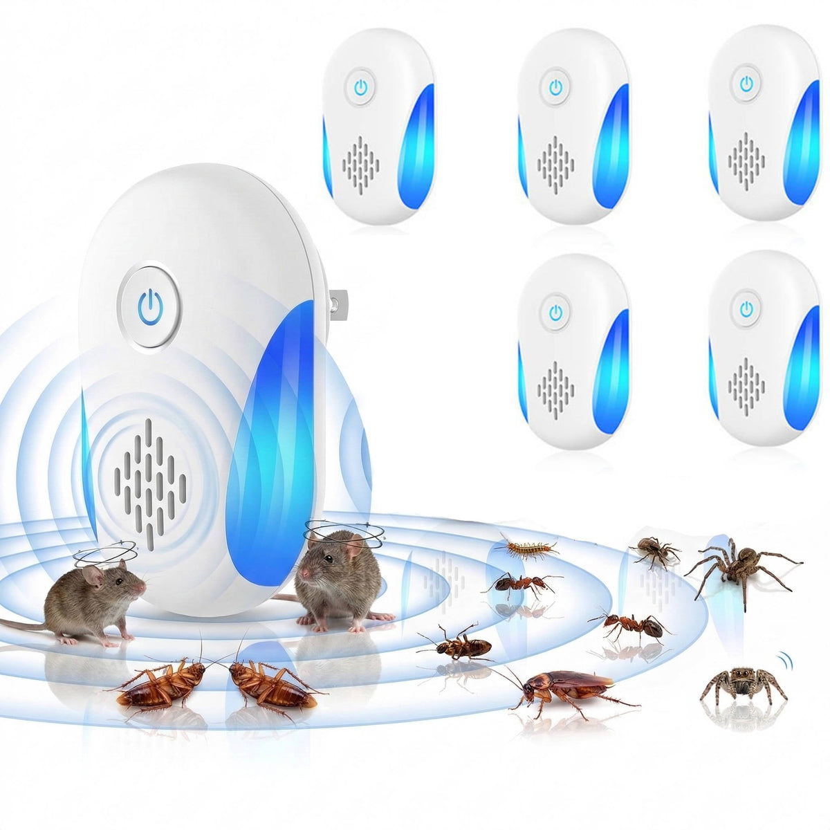 EcoGuard Ultrasonic Pest Defense Kit – 6 Pack Indoor Unit