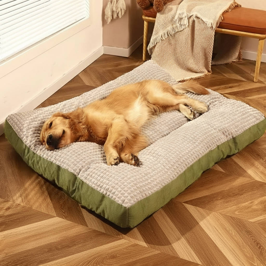 CozyNest Deluxe Dog Bed - Plush Fleece Comfort