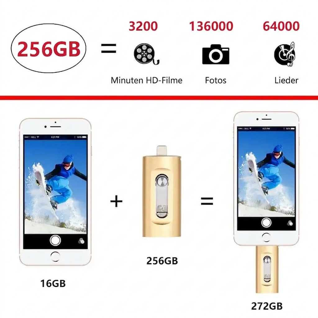 Versatile Tri-Connector USB Drive for All Your Devices