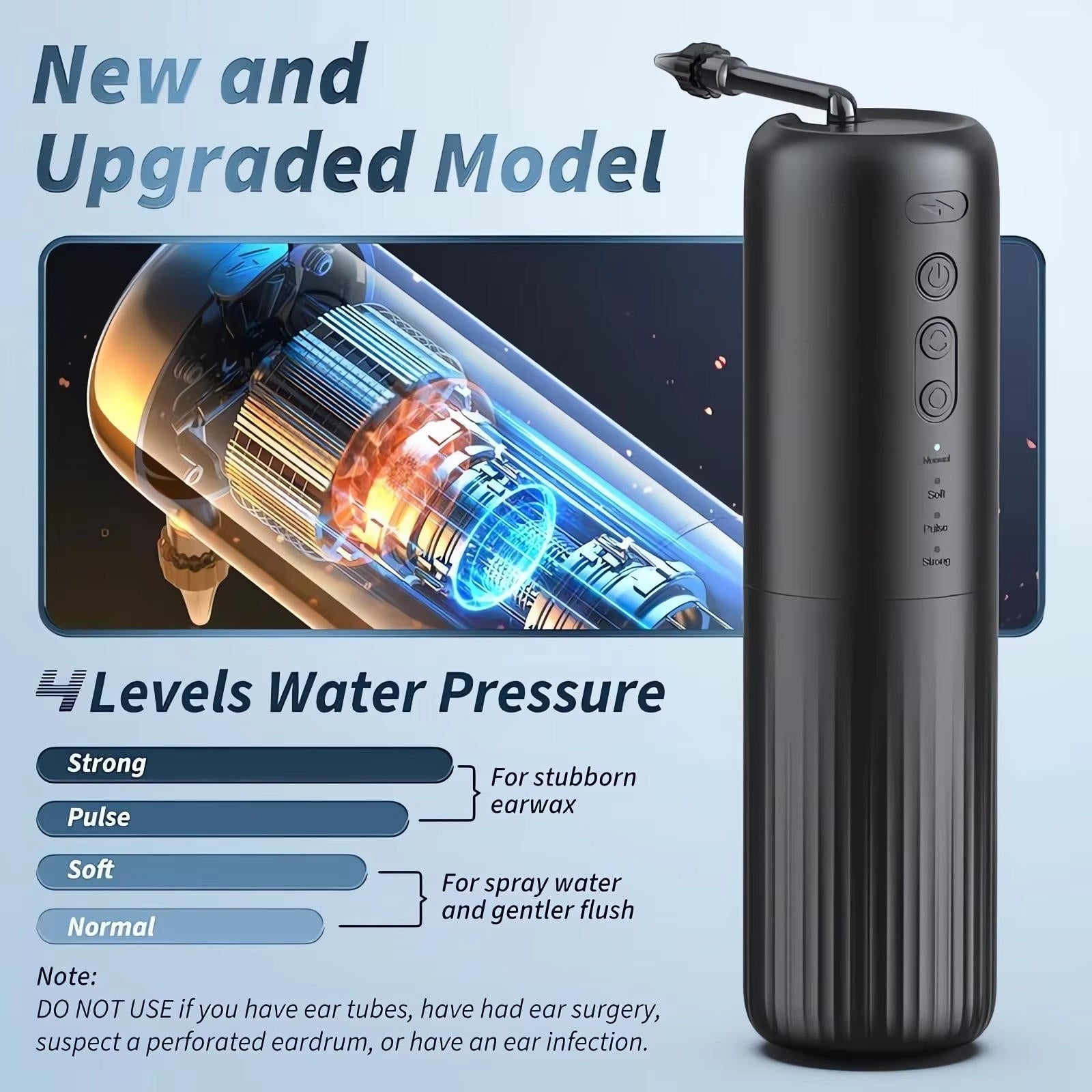 Comfort Clean Ear Hygiene System with Custom Pressure Control