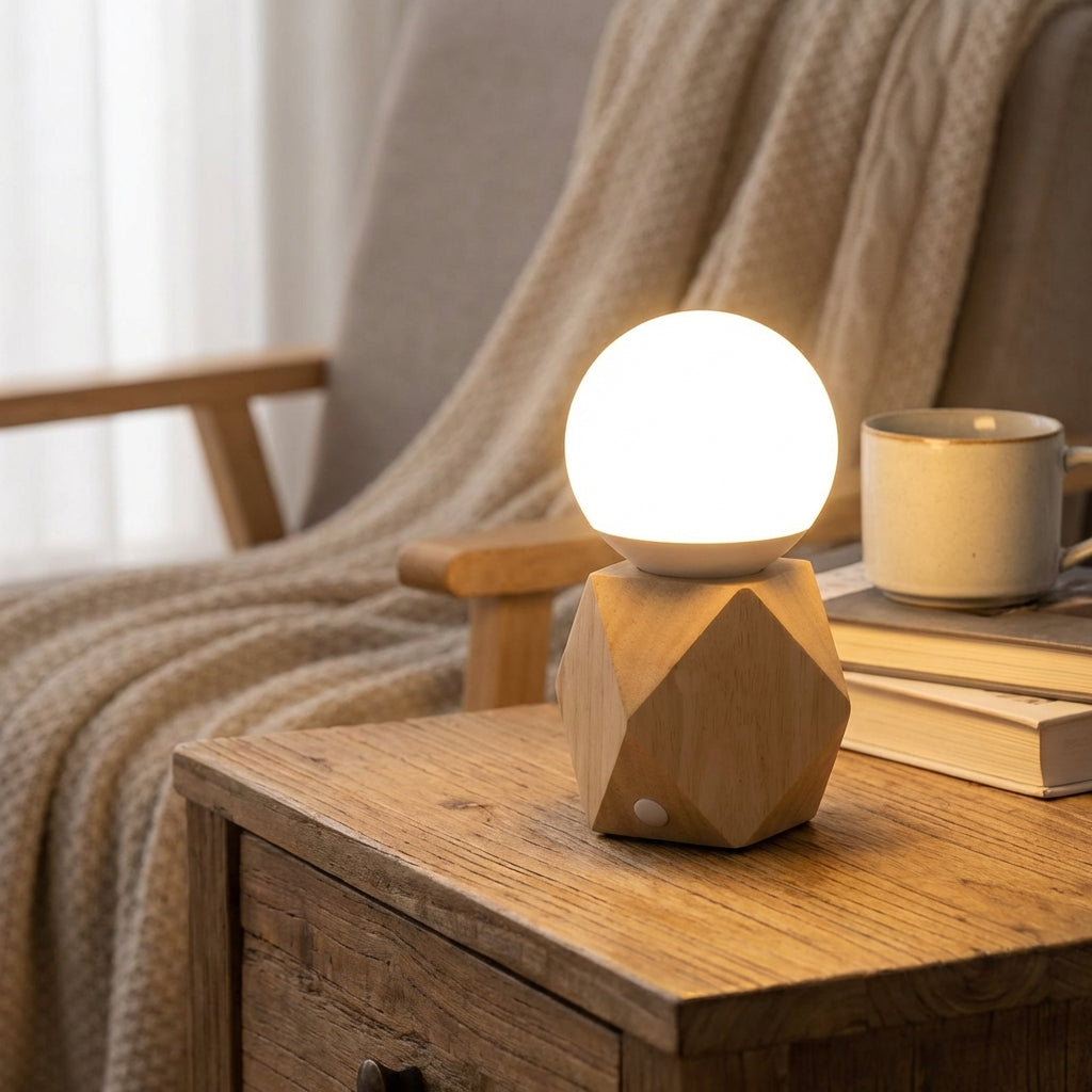 Nordic Style Geometric Table Lamp for Bedroom