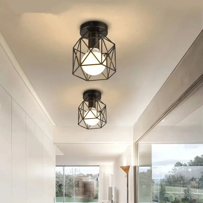 Sleek Gold Flush Mount Ceiling Fixture for Modern Interiors