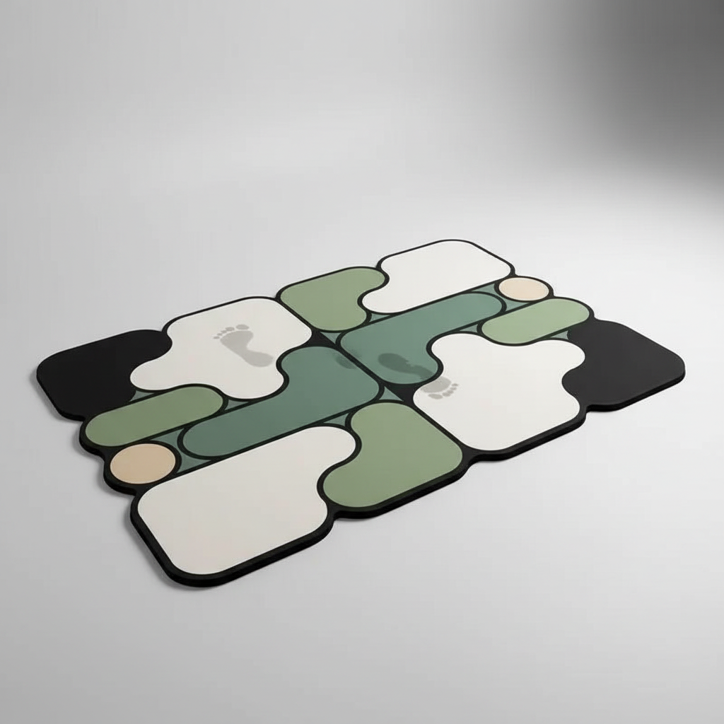 Soft Knit Bath Rug - Diatom-Infused Material