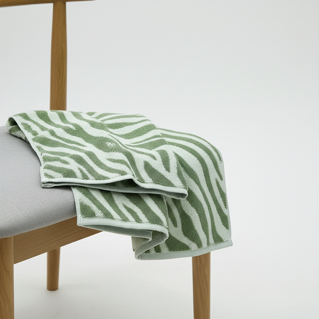 Cotton Towel with Stripes