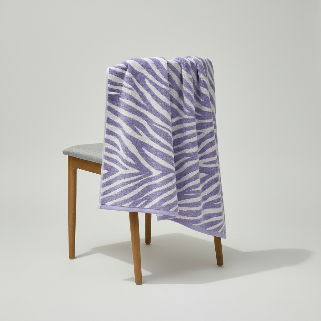 Cotton Towel with Stripes