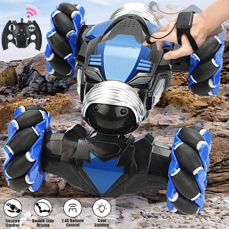 All-Terrain Remote Stunt Car with Dual Control Options