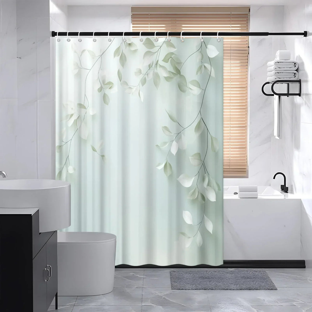 Calmweave Woven Shower Curtain in Polyester