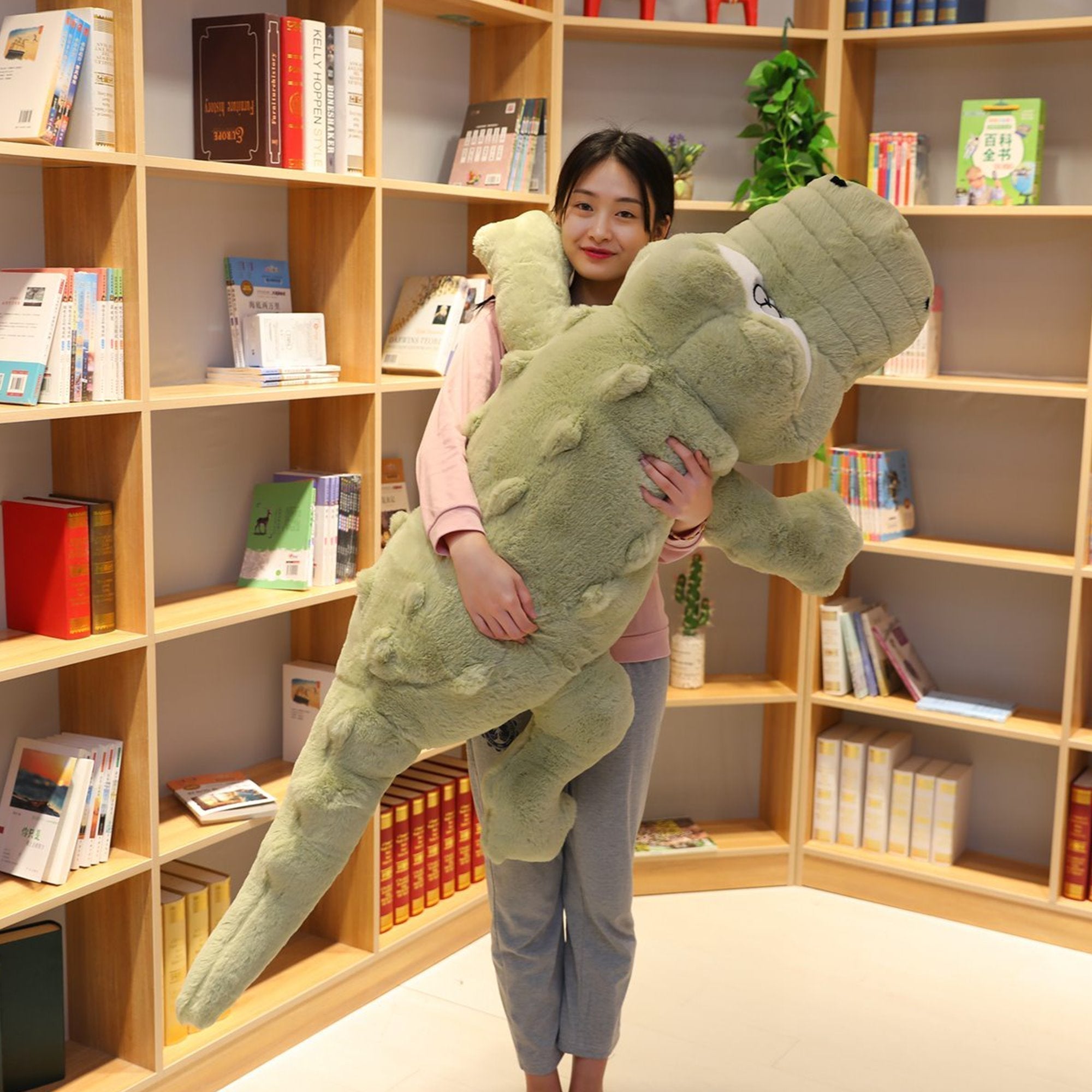 Extra-Large Alligator Cuddle Buddy | Safe and Cozy Plush Toy