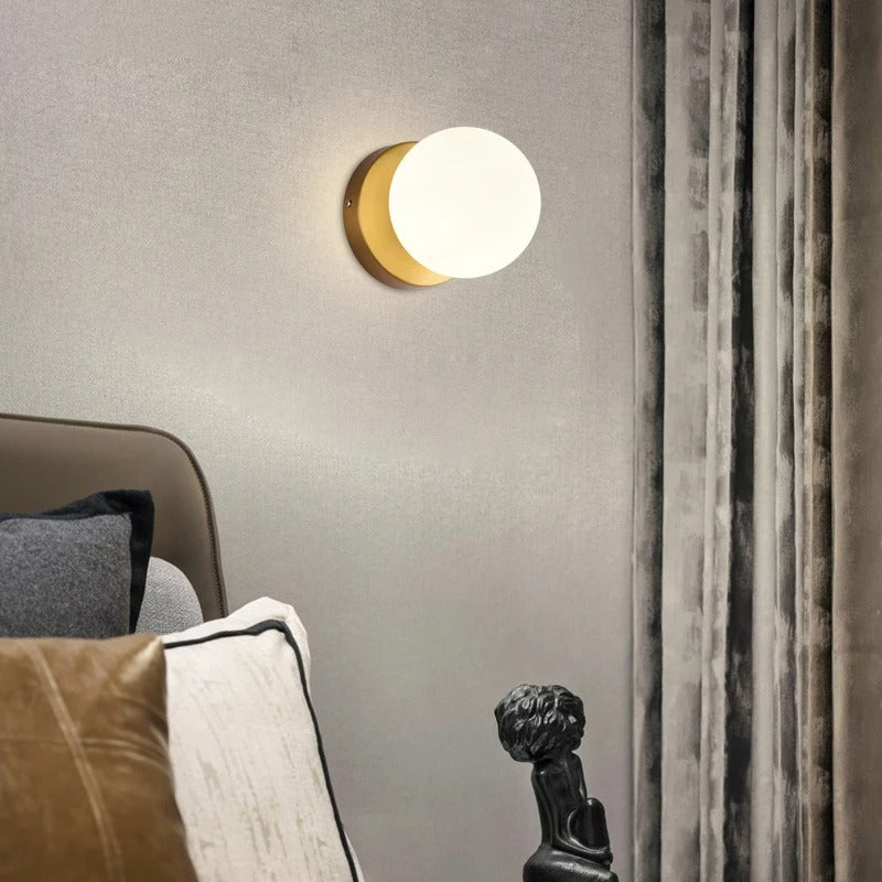 Elegant Globe LED Wall Sconce for Modern Interiors