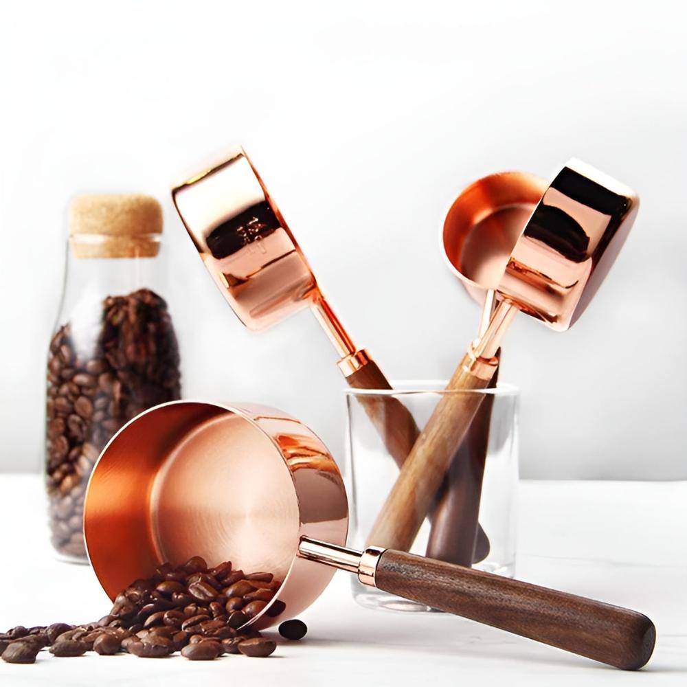 Copper Charm Measuring Set | Elegant Stainless Steel with Ergonomic Grip