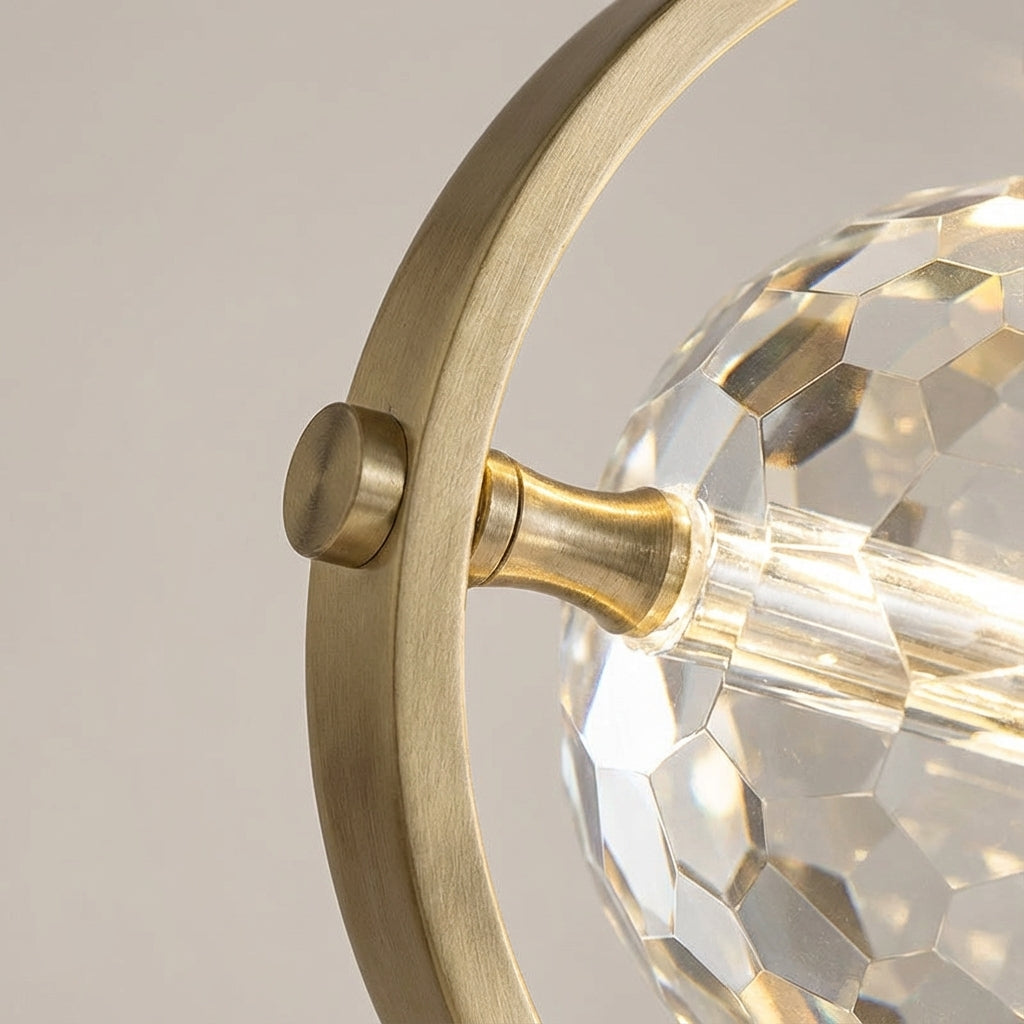 LuxeSphere | Crystal-Embellished Pendant Light | Modern LED Design