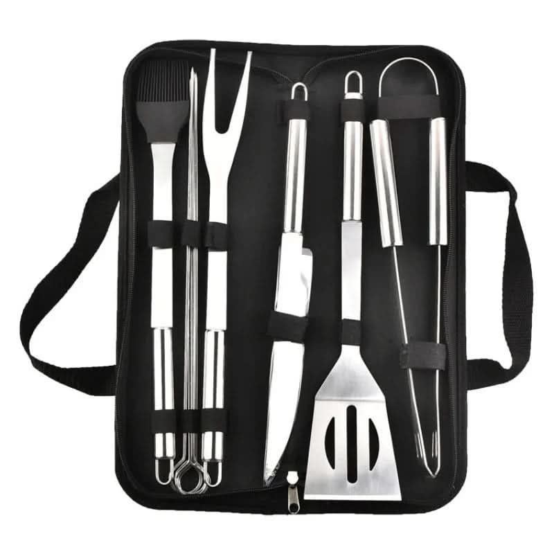 Ultimate Stainless Steel BBQ Tool Kit for Outdoor Chefs