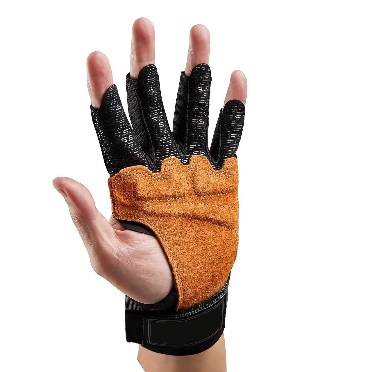 PowerGrip - Enhanced Weightlifting Gloves with Supportive Wrist Strap