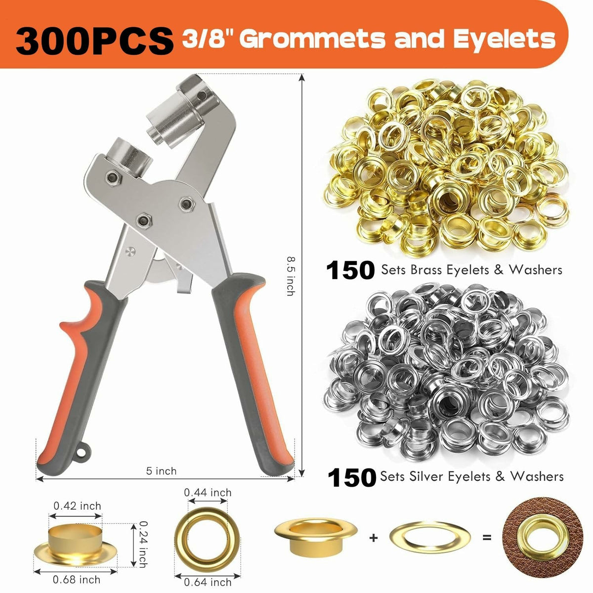 Ultimate Grommet Installation Kit | Heavy-Duty Tool with Double Leverage