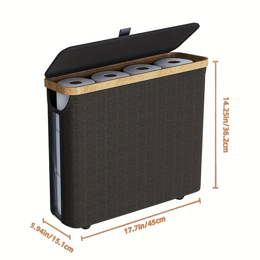 Toilet Paper Holder with Large Capacity - Roll Organizer