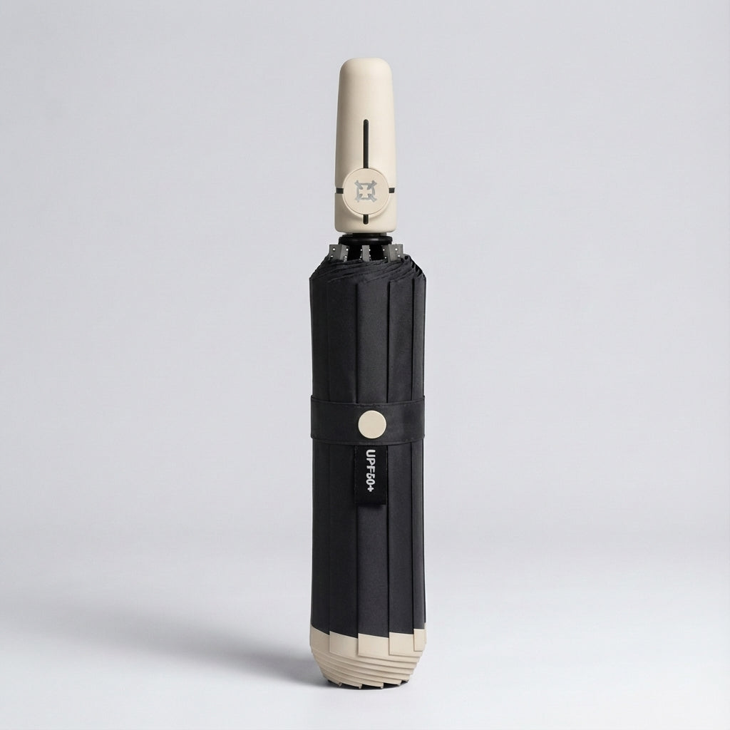 Spacious Reverse-Folding Umbrella for Protection Against Rain