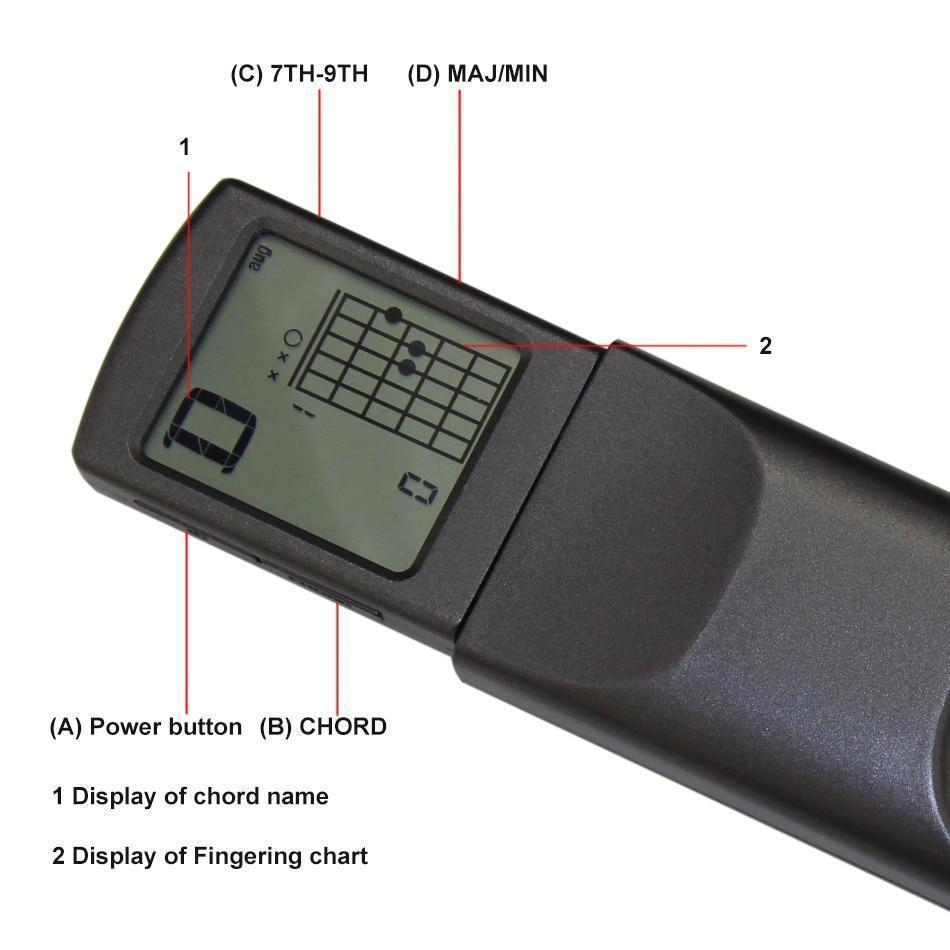 Portable Guitar Skill Enhancer with Built-in Metronome & Chord Guide