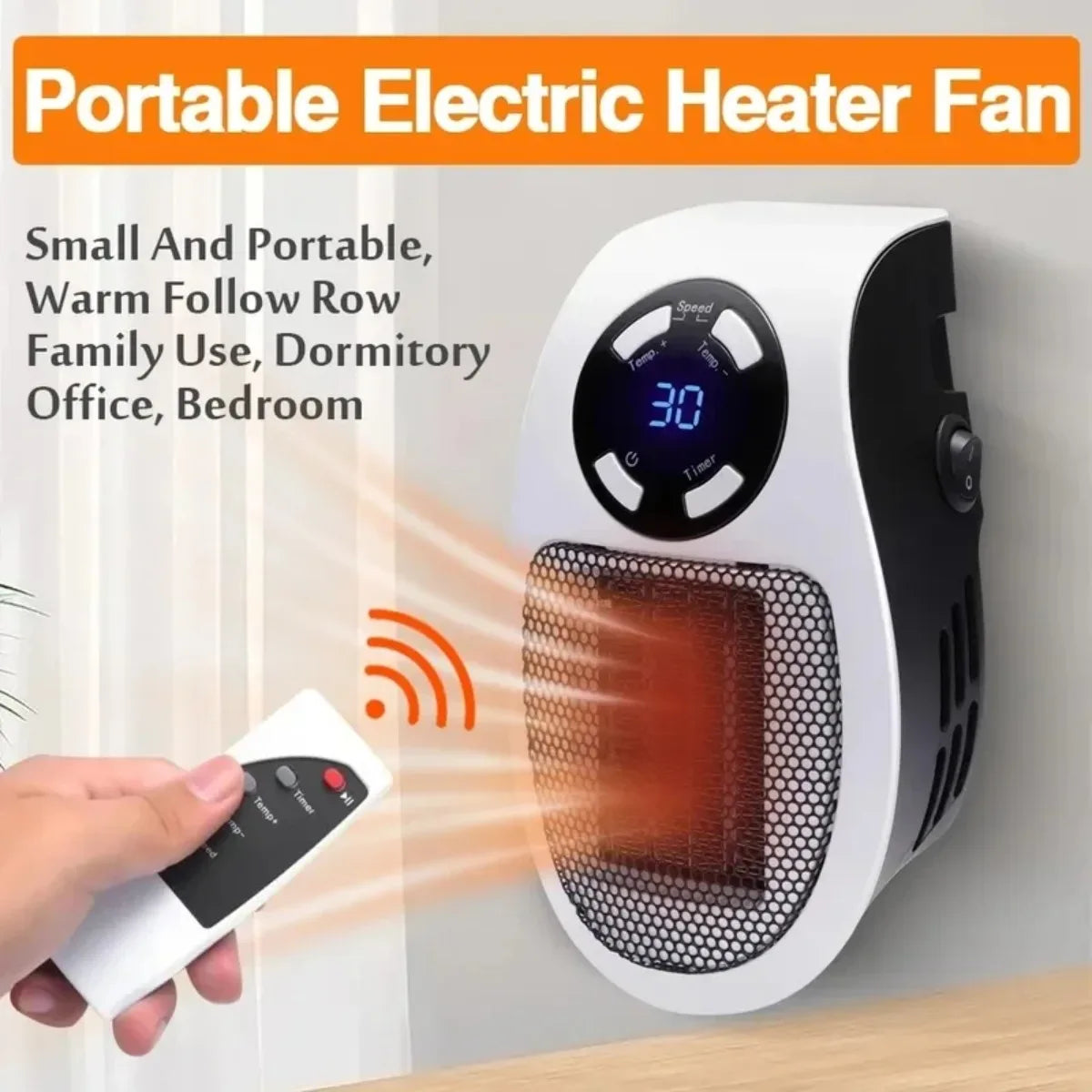 CozyNest Electric Space Heater – Safe & Portable Indoor Heating