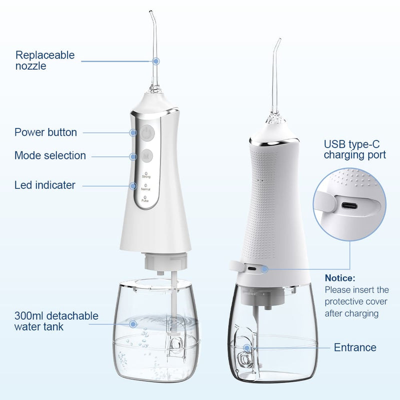 PowerClean Water Flosser - Rechargeable Dental Care Device