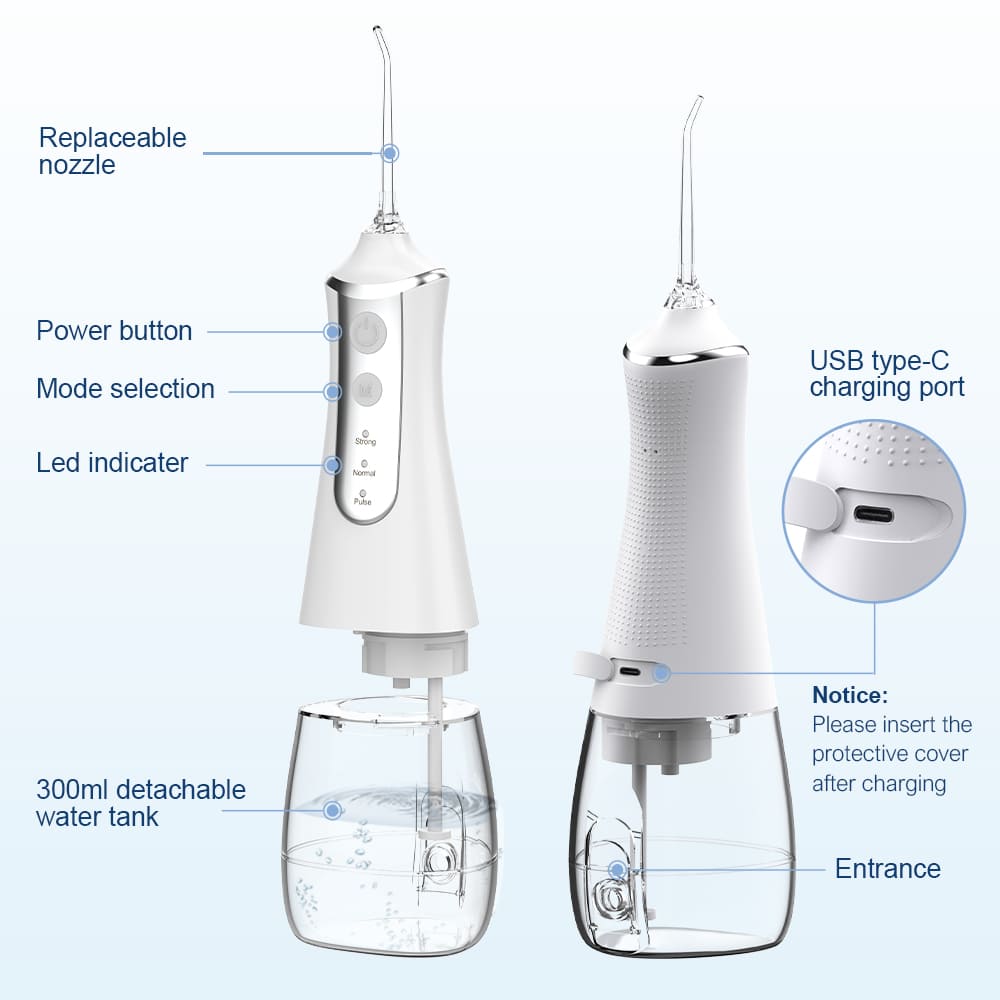 PowerClean Water Flosser - Rechargeable Dental Care Device