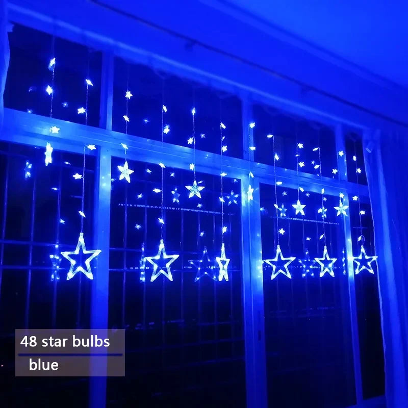 Starry LED Garland – Decorative Star String Lights