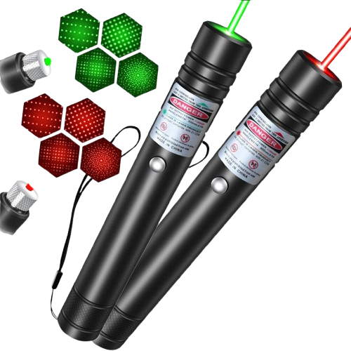 High-Performance Green Laser Pointer with Starry Effect