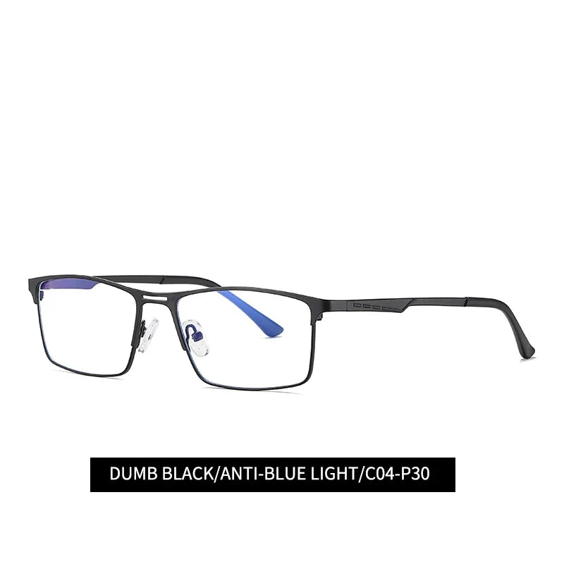 VividVision Blue Light Filtering Glasses for Men – Lightweight Rectangle Design
