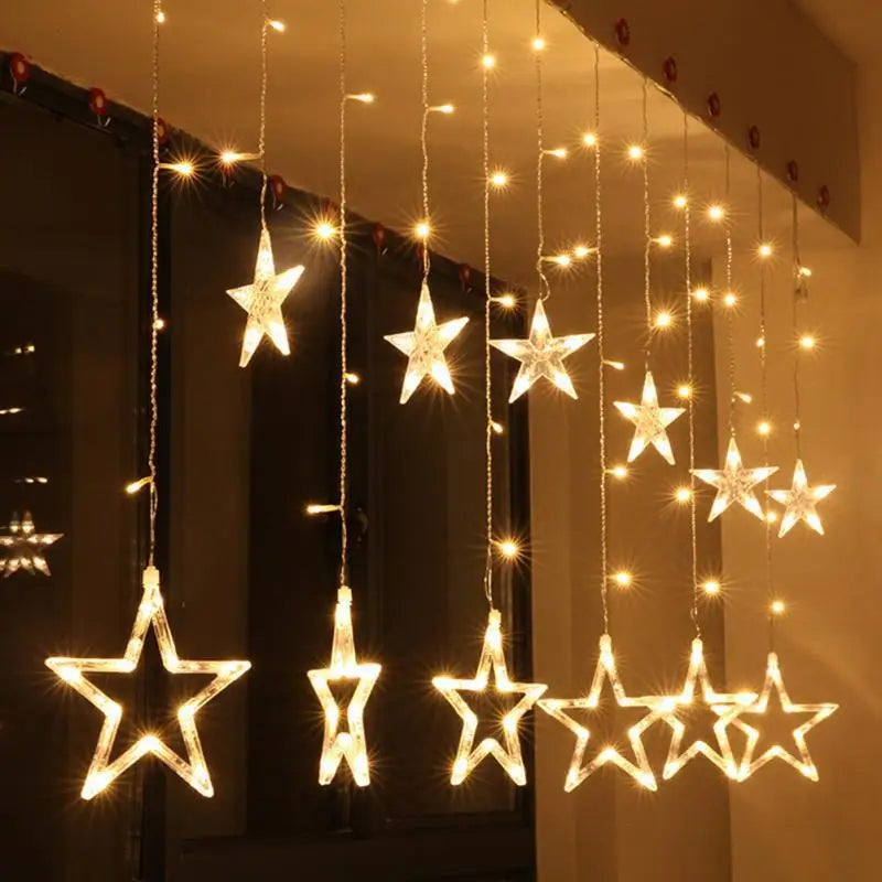 Starry LED Garland – Decorative Star String Lights