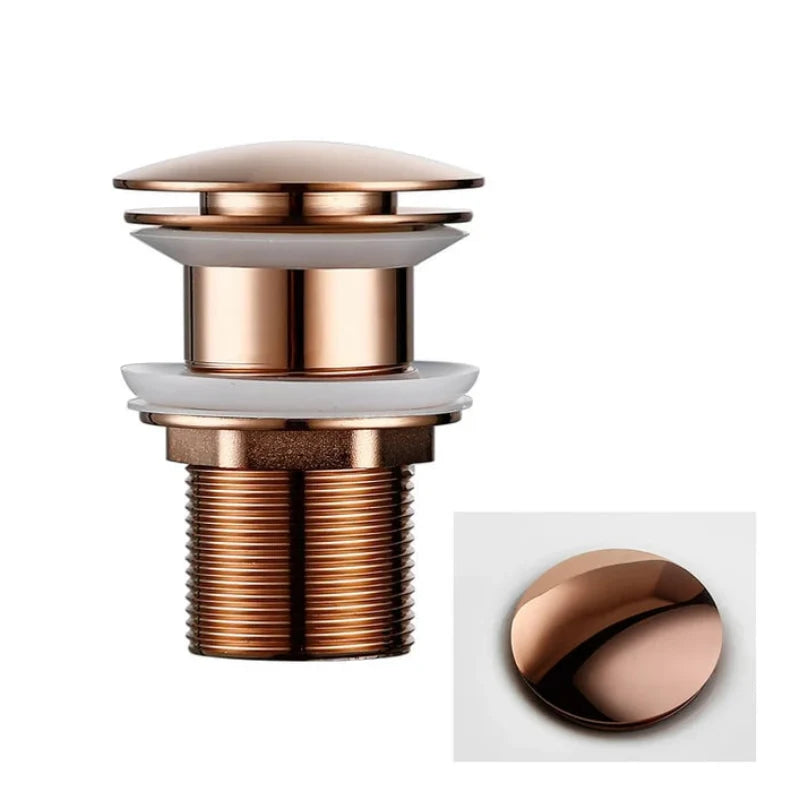 Versatile Pop-Up Drain Stopper for Bathroom Sinks