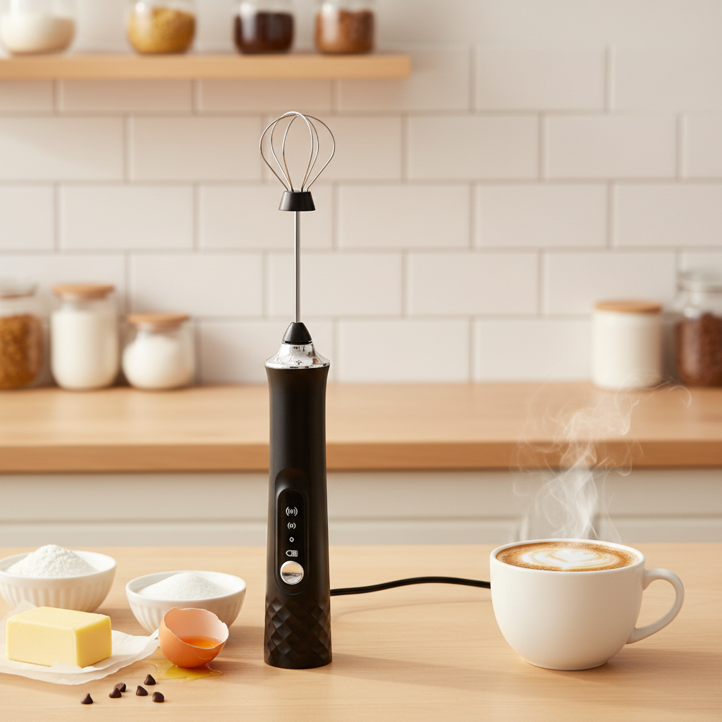 WhiskWave Rechargeable Milk Frother | Effortless Foam for Lattes & More