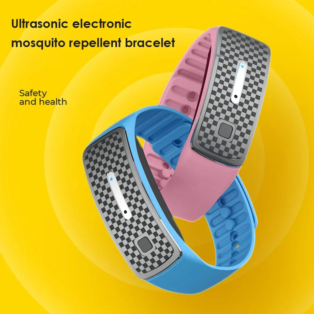 Eco-Friendly Mosquito Defense Bracelet - Rechargeable Design