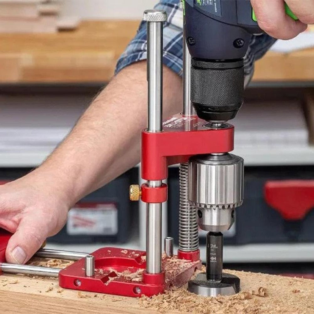 Precision Wood Drilling Guide with Adjustable Features