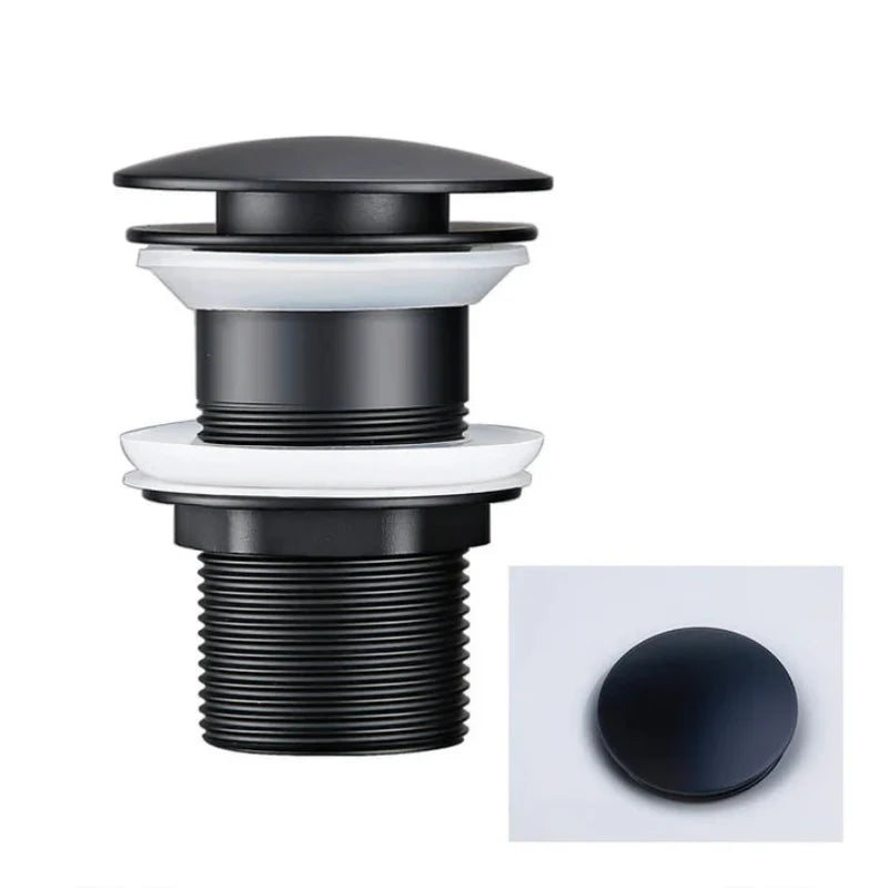 Versatile Pop-Up Drain Stopper for Bathroom Sinks