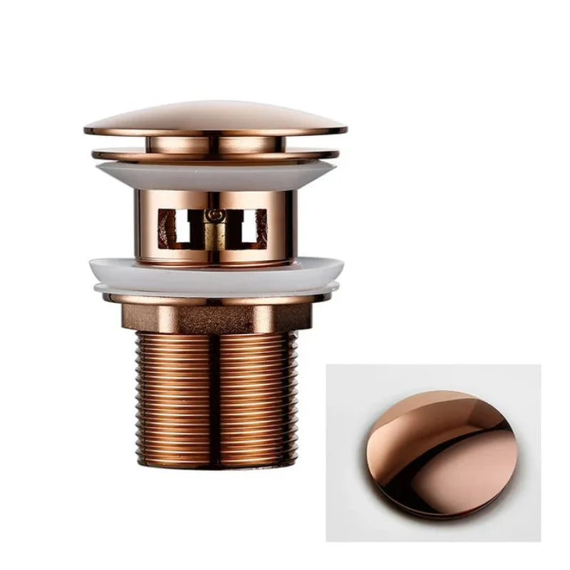 Versatile Pop-Up Drain Stopper for Bathroom Sinks